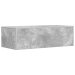 vidaXL Bureau mural Gris béton 100 x 45 x 30 cm Bois d'ingénierie
