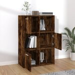 vidaXL Armoire de rangement Chêne fumé 60x29 5x90 cm