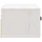 vidaXL Table de chevet murale Blanc 40x29 5x22 cm