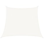 vidaXL Voile d'ombrage 160 g/m² Blanc 3/4x3 m PEHD