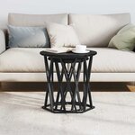 Tables d'appoint vidaXL 2 Pièces en bois noir stratifié