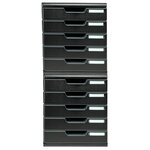 Module De Classement Modulo Ecoblack 5 Tiroirs Fermés - Noir - Exacompta