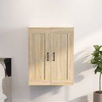 vidaXL Armoire murale suspendue Chêne sonoma 69 5x32 5x90 cm