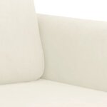 vidaXL Ensemble de canapés 3 Pièces avec coussins crème velours