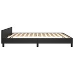 vidaXL Cadre de lit sans matelas noir 160x200 cm similicuir