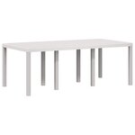 vidaXL Ensemble de salle à manger pour jardin 7 Pièces Blanc et crème PP