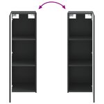 vidaXL Cabinet de Salle de Bain Mural Noir 33 x 34 5 x 100 cm