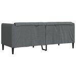 vidaXL Canapé à 2 places gris foncé tissu