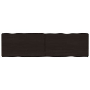 vidaXL Dessus de table bois massif traité bordure assortie