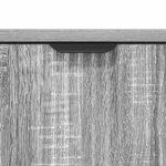 vidaXL Buffet Sonoma gris 69 5 x 33 x 82 cm Bois d'ingénierie
