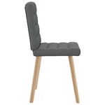 vidaXL Chaises à manger lot de 6 gris foncé tissu