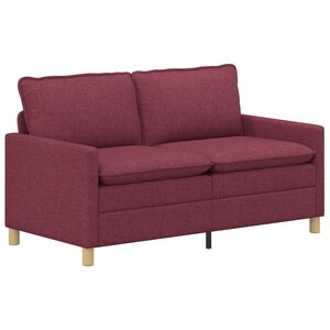 vidaXL Canapé Bordeaux 156 x 81 x 87 5 cm Tissu