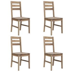 vidaXL Chaises à manger lot de 4 bois d'acacia massif