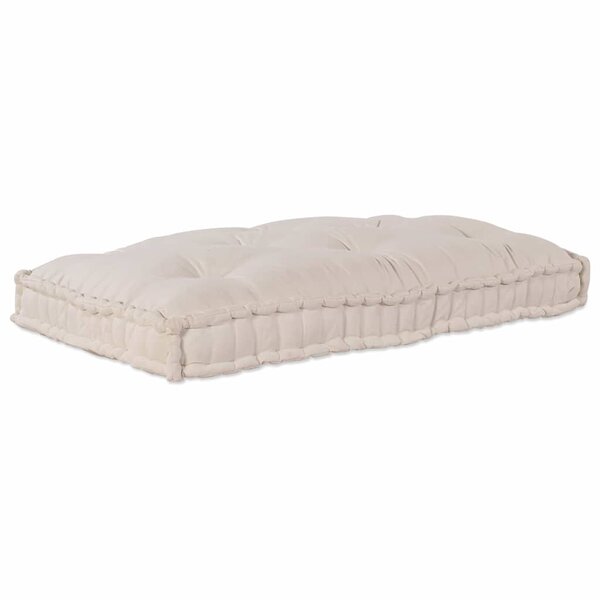 vidaXL Coussin de canapé sur palette Crème tissu