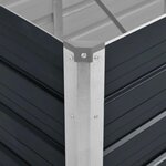 vidaXL Lit surélevé de jardin Anthracite 100x40x77 cm Acier galvanisé