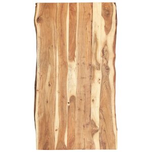 vidaXL Dessus de table Bois d'acacia massif 118x(50-60)x3 8 cm