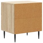 vidaXL Cabinet de chevet 2 Pièces Chêne Sonoma 43 x 34 5 x 47 5 cm