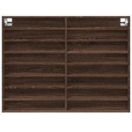 vidaXL Armoire à vitrine chêne marron 100x8 5x75 cm bois d'ingénierie