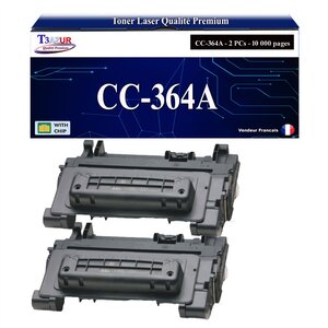 T3AZUR -2x Toners compatibles avec HP CC364A / CE390A (64A/90A) pour HP Laserjet M603 M603DN M603N M603XH