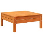 vidaXL Salon de jardin 5 Pièces avec coussins cire marron bois pin massif