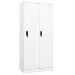vidaXL Garde-robe Blanc 80x50x180 cm Acier