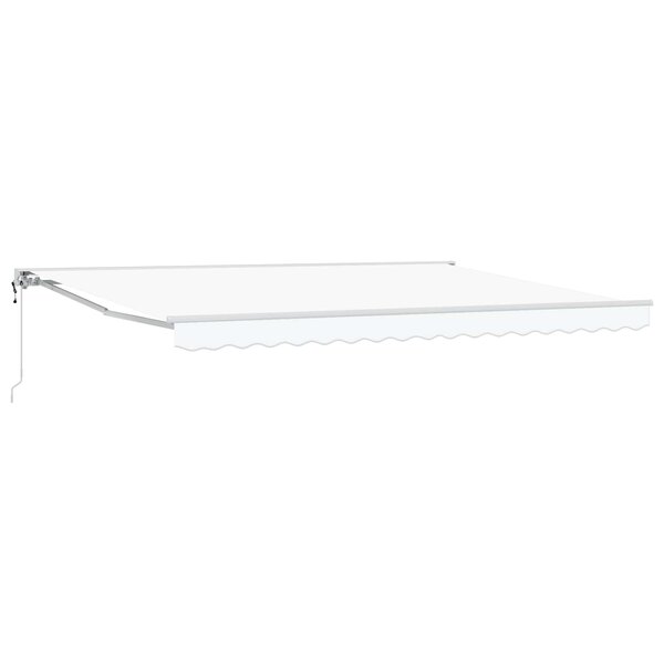 vidaXL Auvent rétractable électrique Blanc 4 5 × 3 5 m