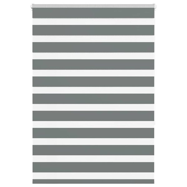 vidaXL Store zèbre gris foncé largeur du tissu 105 9 cm polyester