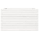 vidaXL Jardinière blanc 80x80x45 5 cm bois de pin massif