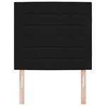 vidaXL Tête de Lit Design Lines Noire 100 cm Tissu