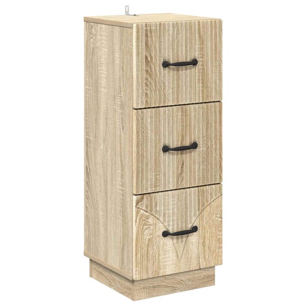 vidaXL Armoire à tiroirs 33 x 34 5 x 87 cm Bois d'ingénierie