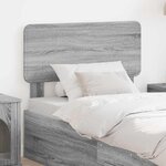 vidaXL Tête de lit Gris Sonoma 80 cm Bois d'ingénierie