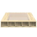 vidaXL Cadre de lit sans matelas chêne sonoma 120x200 cm