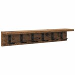 vidaXL Porte-manteau mural Bois ancien 60 x 10.5 x 10.5 cm