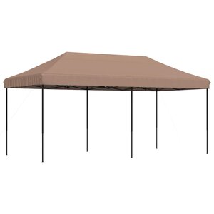 vidaXL Tente de fête 292 x 580 x 315 cm Marron Tissu Oxford
