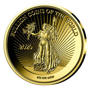 Monnaie AMERICAN LIBERTY Bullion Coins of the World 2020 1/500 Oz Or 3000 Francs Chad (PRÉCOMMANDE)
