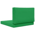 vidaXL Coussin de canapé d'extérieur 2 Pièces Vert Polyester