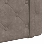 vidaXL Tête de lit suspendue Gris PU antique