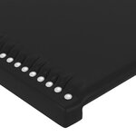 vidaXL Tête de lit à LED Noir 93x16x118/128 cm Similicuir