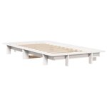 vidaXL Cadre de lit sans matelas blanc 75x190 cm bois de pin massif