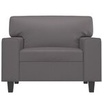 vidaXL Fauteuil Gris 60 cm Similicuir