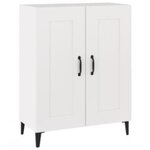 vidaXL Buffet haut Blanc 69 5x34x180 cm Bois d'ingénierie
