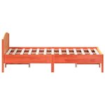 vidaXL Cadre de lit sans matelas cire marron 160x200cm bois pin massif