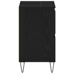 vidaXL Meuble de Lavabo de Salle de Bain Chêne noir 80 x 33 x 60 cm