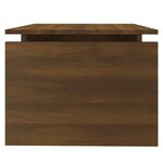 vidaXL Table basse Chêne marron 68x50x38 cm Bois d'ingénierie
