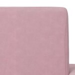 vidaXL Canapé-lit pour enfants Rose Peluche douce