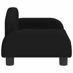vidaXL Canapé pour enfants noir 50x40x30 cm tissu