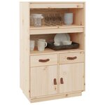 vidaXL Buffet haut 67x40x108 5 cm Bois massif de pin