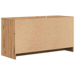 vidaXL Meuble TV chêne artisanal 102x37 5x52 5 cm bois d'ingénierie