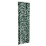vidaXL Moustiquaire Vert et blanc 56x185 cm Chenille