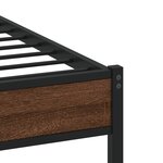 vidaXL Cadre de lit sans matelas chêne marron 120x190 cm